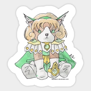 Harlock the Cat Cosplay: Hououji Fuu in armor Sticker